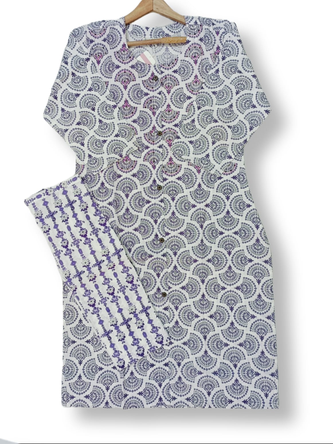 PREMIUM PRINTED COTTON KURTI PANT SET